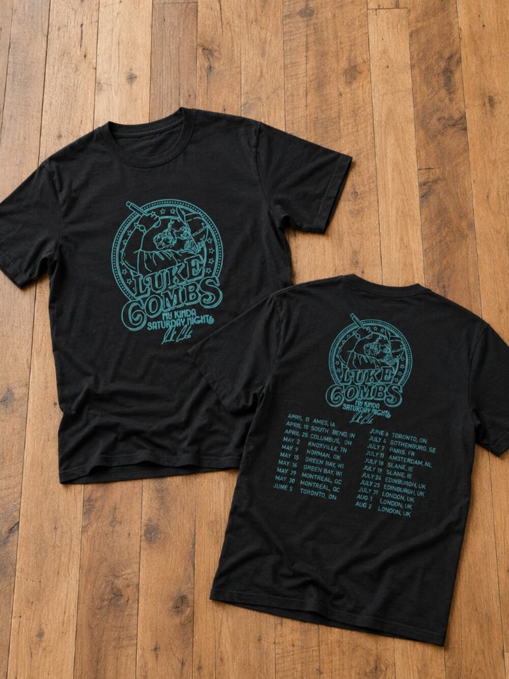 Luke Combs Tour 2026 My Kinda Saturday Night Tour T Shirt